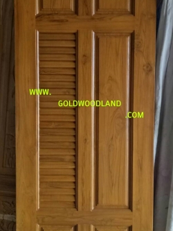 ประตูห้องน้ำไม้สัก - 05