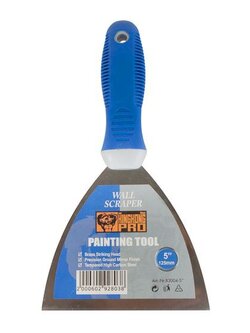 GIANT KINGKONG PRO เกรียงโป๊วสีด้ามยาง รุ่น B3004-5 หน้ากว้าง 5 นิ้ว ขนาด 22 x 12.5 x 2.4 ซม. สีน้ำเ เกรียง