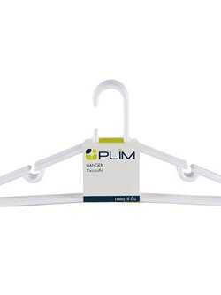 ไม้แขวนเสื้อ AA778P ขาว PLIM (1x6) ใช้งานได้อเนกประสงค์ตอบรับทุกความต้องการของการดูแลเสื้อผ้า