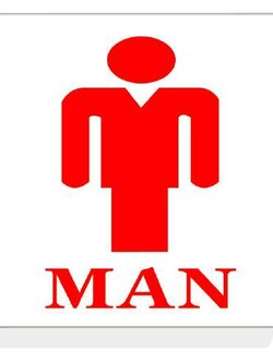 ป้ายอะคริลิค ชาย