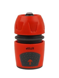 ข้อต่อสายยางมีวาล์ว FONTAN DGF2109 1/2 นิ้วx5/8 นิ้วx3/4 นิ้ว สีส้ม HOSE FITTING FONTAN DGF2109 1/2"x5/8"x3/4" ORANGE