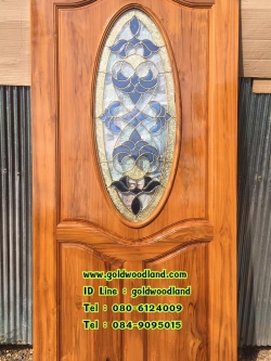 ประตูไม้สักบานเดี่ยว GB - 81