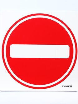 SA2108-ป้ายจราจร ห้ามเข้า ขนาด 30*30ซม PV5mm