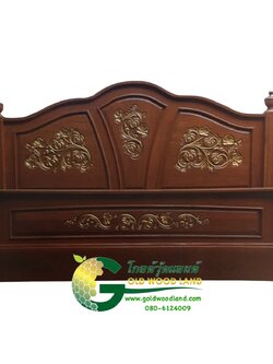 เตียงนอนไม้สัก ลาย 23