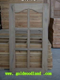 หน้าต่างไม้สัก GN-10