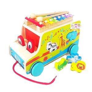 ลากจูง รถไฟมีเสียง มีไฟ รถไฟเรขาคณิต รถไฟบล็อกไม้ รถไฟขันน็อต