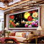 ทุ่งลาเวนเดอ กังหันลม ครอสติสคริสตัล Diamond painting โมเสก ภาพติดเพชร งานฝีมือ DIY