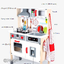 มีบริการประกอบให้ จัดส่งในกรุงเทพ + 500 ฿ PlayTive Junior Kitchen Wooden Toy ครัวไม้เทาแดง สูง110 ซม.ชุดครัวไม้ของเล่น ชุดครัวเด็ก