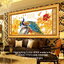 นกคู่ ดอกโบตั๋น ครอสติชจีน ชุดปักครอสติช พิมพ์ลาย ครอสติสจีน งานฝีมือ DIY