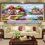 หมู่บ้านอันแสนสุข ครอสติสคริสตัล Diamond painting โมเสก ภาพติดเพชร งานฝีมือทำที่บ้าน DIY