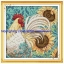 ไก่ มงคล ชุดปักครอสติส พิมพ์ลาย ครอสติสจีน งานฝีมือทำที่บ้าน DIY