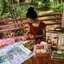 ผึ้งน้อย ชุดปักครอสติส พิมพ์ลาย ครอสติสจีน งานฝีมือทำที่บ้าน DIY