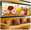 นกยูงดอกโบตั๋น ครอสติสคริสตัล Diamond painting โมเสก ภาพติดเพชร งานฝีมือ DIY