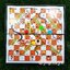 เกมบันไดงู (แม่เหล็ก) (Snake Ladders) เป็นเเม่เหล็ก กระดานพับเก็บ พกพาได้ ขนาด 30x30 ซม