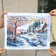 ทิวทัศน์ ชุดปักครอสติส พิมพ์ลาย ครอสติสจีน งานฝีมือทำที่บ้าน DIY