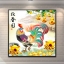 ไก่มงคล ครอสติสคริสตัล Diamond painting โมเสก ภาพติดเพชร งานฝีมือทำที่บ้าน DIY