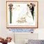 คู่บ่าวสาวแต่งงาน ชุดปักครอสติส พิมพ์ลาย ครอสติสจีน งานฝีมือทำที่บ้าน DIY