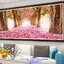 สวนซากุระสวยงาม ครอสติสปักสำเร็จ11CT:ขนาดผ้า :190X85 ซม.