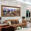 ทุ่งลาเวนเดอครอสติสคริสตัล Diamond painting โมเสก ภาพติดเพชร งานฝีมือ DIY