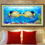 ดอกโบตั๋นสีเหลือง ครอสติสคริสตัล Diamond painting โมเสก ภาพติดเพชร งานฝีมือ DIY