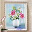 แจกันดอกลิลลี่ ครอสติสปักสำเร็จ63x55cm ไม่รวมกรอบ งานฝีมือ DIY