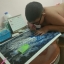 แมลงปอ ดอกบัว ครอสติสคริสตัล Diamond painting โมเสก ภาพติดเพชร งานฝีมือ DIY