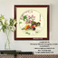3Dแมนดาลินคู่ ครอสติสปักสำเร็จ48x48cm ไม่รวมกรอบ งานฝีมือ DIY