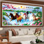 ม้า8 มงคล ครอสติสปักสำเร็จ ขนาด150x70cm ไม่รวมกรอบ งานฝีมือ DIY