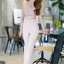 PS0024 ชุดเซ็ทลูกไม้ ชุดเซ็ต ชุดออกงาน ชุดทำงาน (สีชมพูนู้ด)