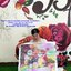 สุนัขน้อยเล่นรองเท้า ชุดปักครอสติส พิมพ์ลาย ครอสติสจีน งานฝีมือทำที่บ้าน DIY