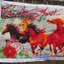 ม้า8ตัว มงคล ครอสติสปักสำเร็จ150x60cm ไม่รวมกรอบ งานฝีมือ DIY