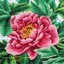 ปลาคราฟ ดอกโบตั๋น180x70cm ครอสติสปักสำเร็จ ไม่รวมกรอบ งานฝีมือ DIY