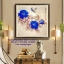 ดอกไม้สีแดง ชุดปักครอสติช พิมพ์ลาย ครอสติสจีน งานฝีมือ DIY