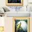 คู่รักนาฬิกาทราย ชุดปักครอสติช พิมพ์ลาย ครอสติสจีน งานฝีมือ DIY