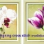 ดอกไม้ ชุดปักครอสติช พิมพ์ลาย ครอสติสจีน งานฝีมือ DIY