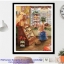 นกแก้วคู่ ชุดปักครอสติส พิมพ์ลาย ครอสติสจีน งานฝีมือทำที่บ้าน DIY