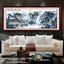 น้ำตก ภูเขา เสริมฮวงจุ้ย 150x60cm ครอสติสปักสำเร็จ ไม่รวมกรอบ งานฝีมือ DIY