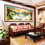 น้ำตกในหุบเขาจีน ชุดปักครอสติส พิมพ์ลาย ครอสติสจีน งานฝีมือทำที่บ้าน DIY