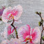 แจกันกล้วยไม้ ครอสติสปักสำเร็จ70x50cm ไม่รวมกรอบ งานฝีมือ DIY