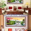 นาฬิกาดอกไม้ ชุดปักครอสติช พิมพ์ลาย ครอสติสจีน งานฝีมือ DIY