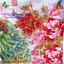 นกยูงคู่ ดอกโบตั๋น ครอสติสปักสำเร็จ190x80cm ไม่รวมกรอบ งานฝีมือ DIY