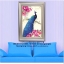 นกยูงฟ้าครอสติสคริสตัล Diamond painting โมเสก ภาพติดเพชร งานฝีมือ DIY