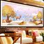 ครอบครัวกวาง ต้นไม้ทอง ครอสติสปักสำเร็จ140x60cm ไม่รวมกรอบ งานฝีมือ DIY