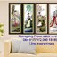 ฝูงปลาทอง ชุดปักครอสติส พิมพ์ลาย ครอสติสจีน งานฝีมือทำที่บ้าน DIY