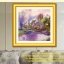 นกยูงม่วง ครอสติสคริสตัล Diamond painting โมเสก ภาพติดเพชร งานฝีมือทำที่บ้าน DIY