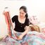 สุนัขน้อยเล่นรองเท้า ชุดปักครอสติส พิมพ์ลาย ครอสติสจีน งานฝีมือทำที่บ้าน DIY