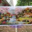 ดอกโบตั๋น มงคล นกคู่ ชุดปักครอสติส พิมพ์ลาย ครอสติสจีน งานฝีมือทำที่บ้าน DIY