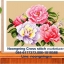 ดอกไม้ ชุดปักครอสติช พิมพ์ลาย ครอสติสจีน งานฝีมือ DIY