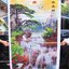 ปลาคราฟ ดอกบัว มงคล ชุดปักครอสติช พิมพ์ลาย ครอสติสจีน งานฝีมือ DIY