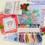 ทุ่งดอกทิวลิปขาว ชุดปักครอสติช พิมพ์ลาย ครอสติสจีน งานฝีมือ DIY